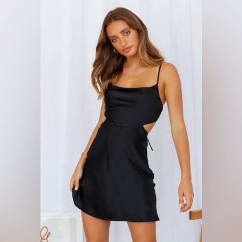 Black cocktail mini dress size 4